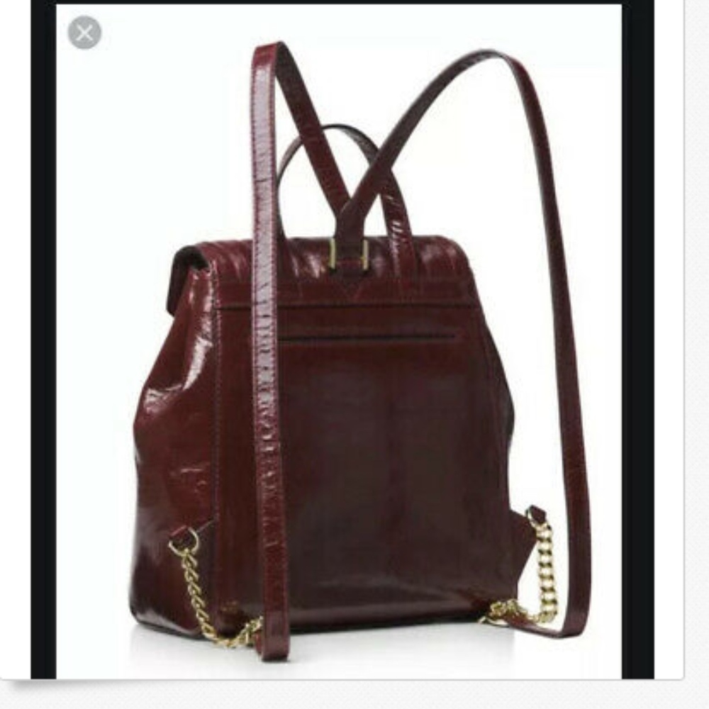 NWT Michael Kors Medium Oxblood Leather Backpack - Picture 4 of 8